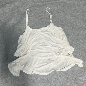 White Flowy Garage Top | Size XS | 🤍